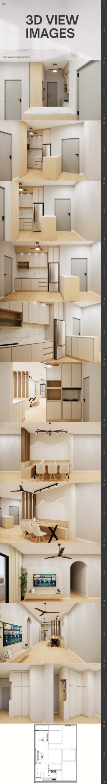 3D interior view for EUKA Living project