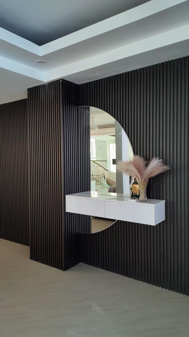 Feature wall with vanity by EUKA Living